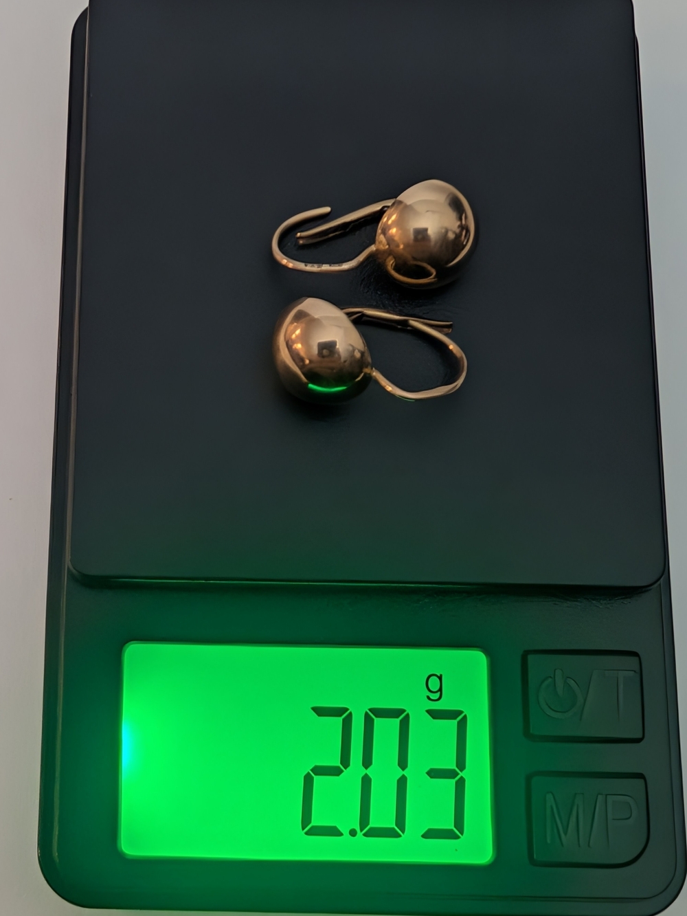 USSR Vintage Original Solid Rose Gold Earrings  10K 2.03g. 1981